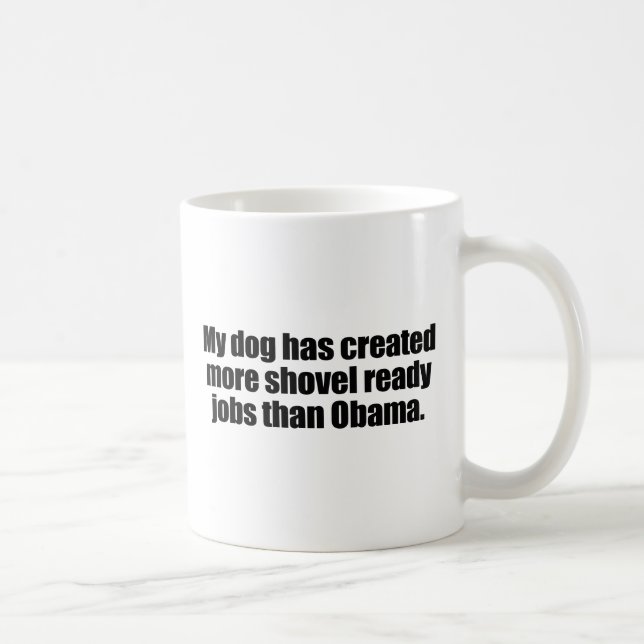 MUG MON CHIEN A CRÉÉ PLUS DE JOBS PRÊTS DE PELLE (Droite)