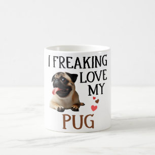 Mug Mon chien Carlin, mignon amour