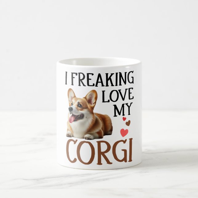 Mug Mon Chien Corgi, mignon amour (Centre)