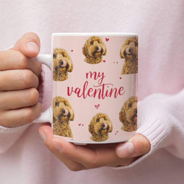 Mug Mon chien de la Saint-Valentin | Photo de chien pe (Créateur téléchargé)