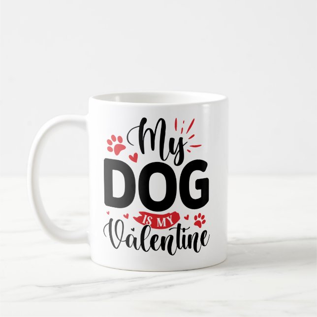Mug Mon chien est ma Saint Valentin (Gauche)