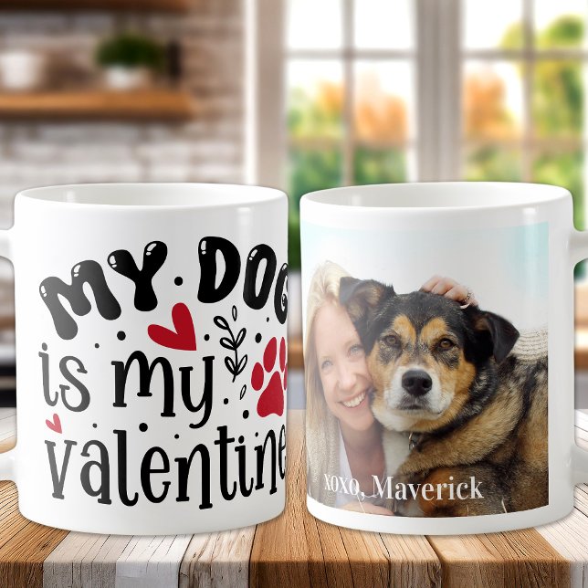 Mug Mon chien est ma Valentine Custom Modern Animaux P (Créateur téléchargé)