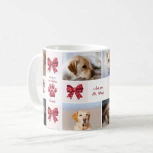 Mug Mon chien est mes valentines Bow 4 photos