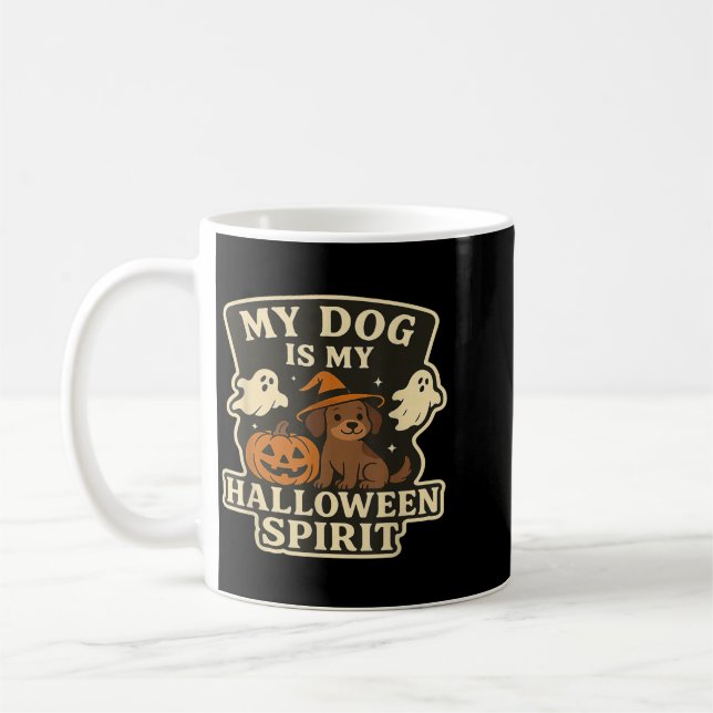 Mug Mon chien est mon esprit d'Halloween _ Amateur de  (Gauche)