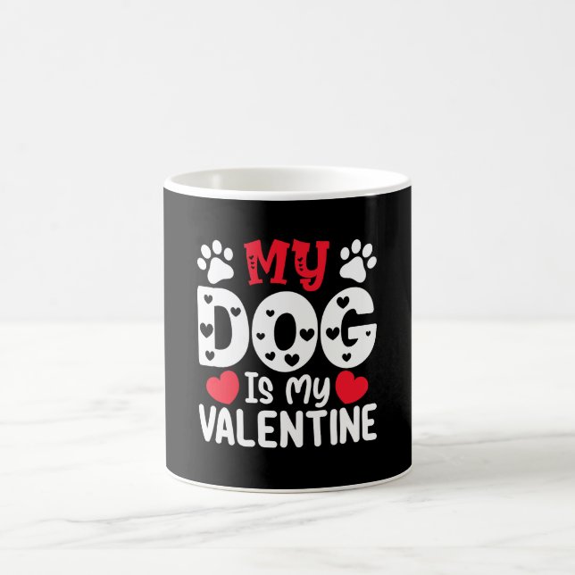 Mug Mon chien est mon jour de la Saint-Valentin drôle  (Centre)