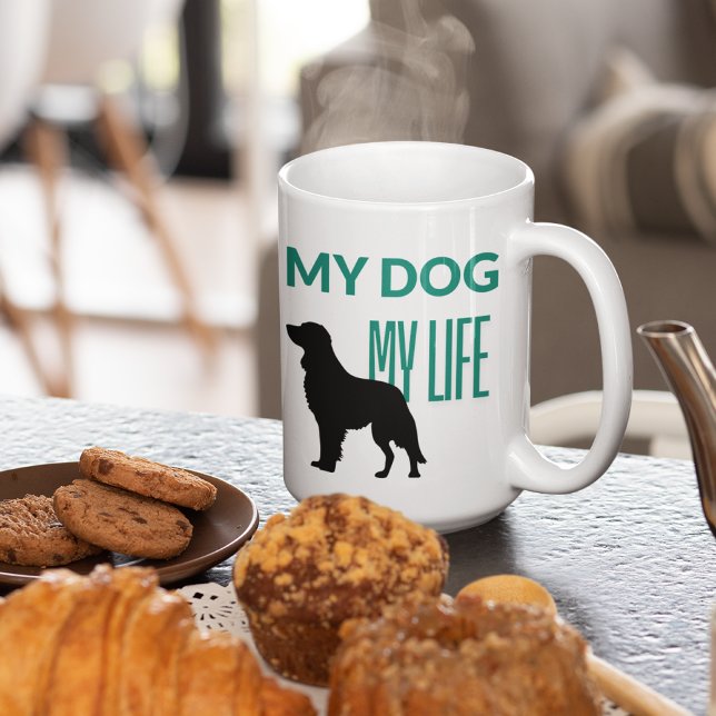 Mug Mon chien mon Brun avec un chien dans une ombre (Créateur téléchargé)