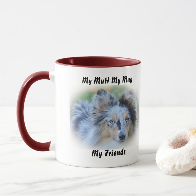 Mug Mon clébard, ma tasse, mes amis. (Avec donut)
