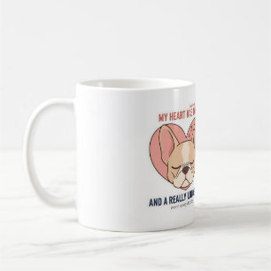 Mug Mon cœur a des pattes Design de ronflement de Boul