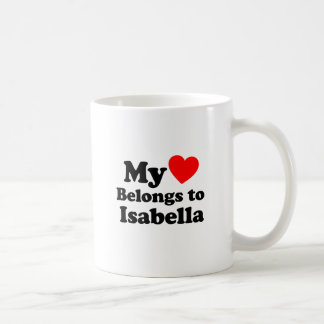 Mug Mon coeur appartient à Isabella