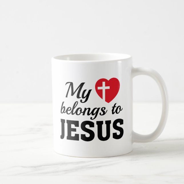 Mug Mon Coeur appartient à Jésus (Droite)