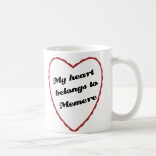 Mug Mon coeur appartient à Memere