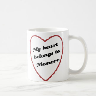 Mug Mon coeur appartient à Memere