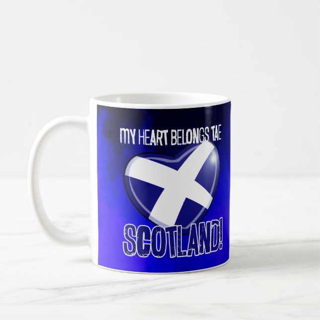 Mug Mon coeur appartient à Tae SCOTLAND (Gauche)