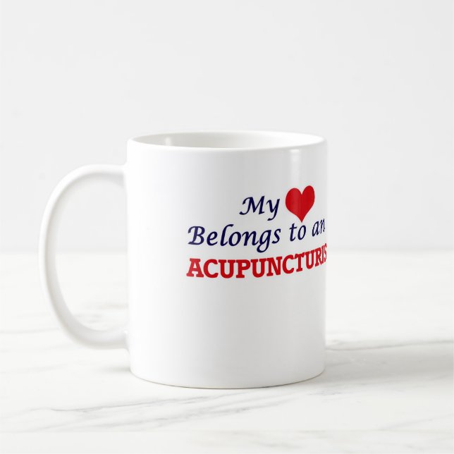 Mug Mon coeur appartient à un acupuncturiste (Gauche)