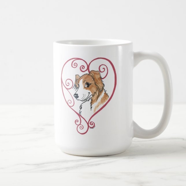 Mug Mon coeur appartient à un berger anglais (Droite)