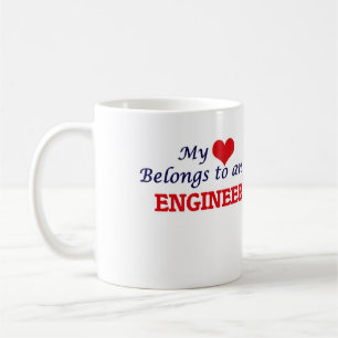 Mug Mon coeur appartient à un ingénieur