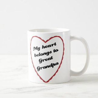 Mug Mon coeur appartient au grand grand-papa
