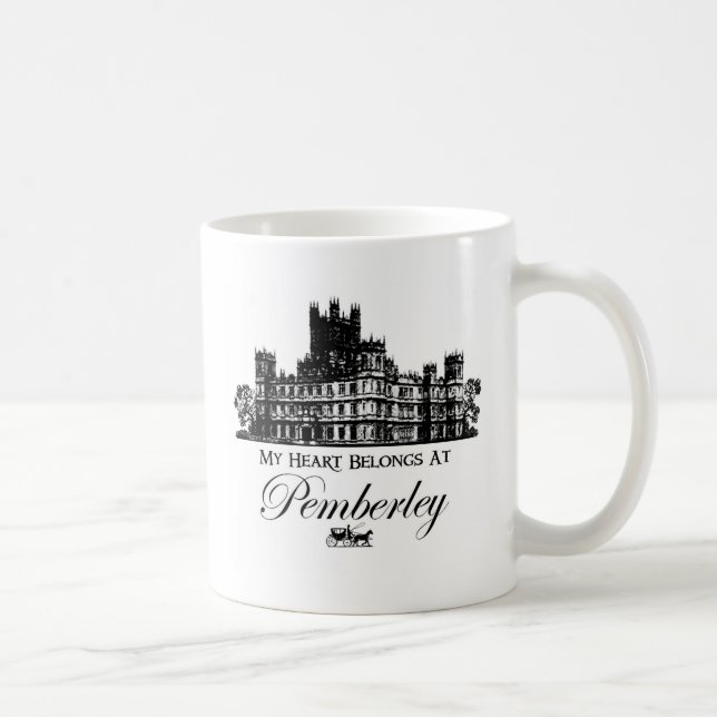 Mug Mon coeur appartient chez Pemberley (Droite)