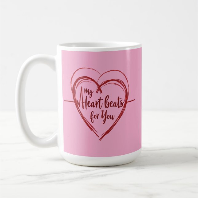 Mug Mon coeur bat pour vous (Gauche)
