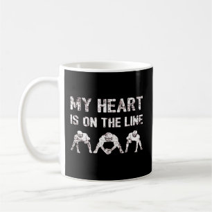 Mug Mon Coeur Est En Ligne - Football Lineman I