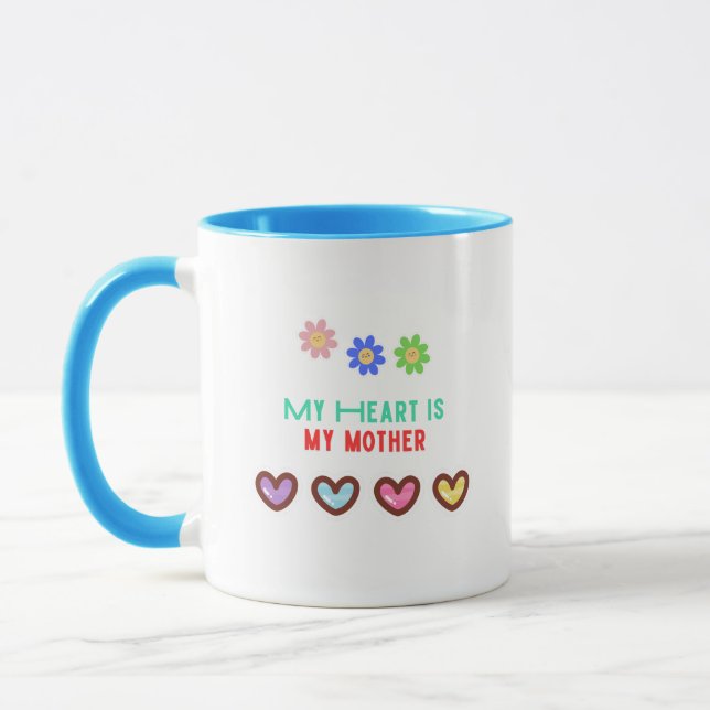 Mug Mon coeur est ma mère (Gauche)