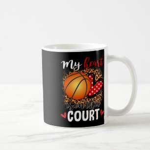 Mug Mon Coeur Est Sur Cette Cour Bysketbyll Leopard Pa