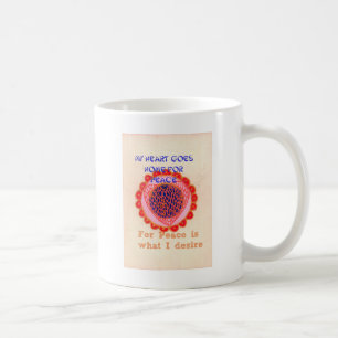 Mug "Mon coeur rentre à la maison pour la paix" Imprim