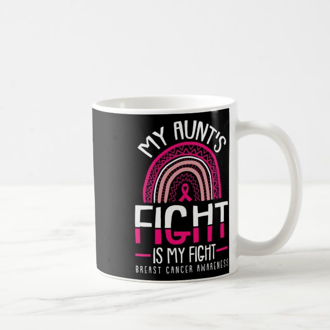 Mug Mon combat Aunts est ma lutte contre le cancer du  (Droite)