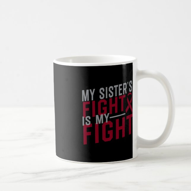 Mug Mon combat de soeur est Mon combat Anémie de fauci (Droite)