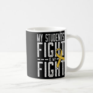 Mug Mon combat étudiant est ma lutte contre le cancer 
