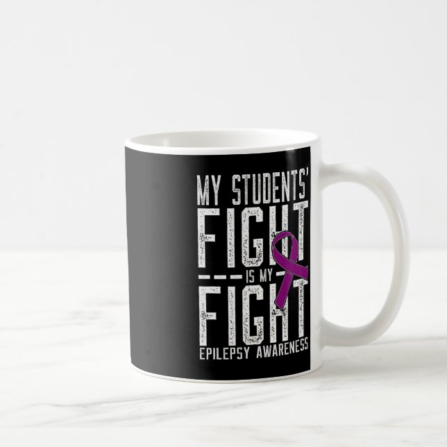 Mug Mon combat étudiant est ma lutte contre l'épilepsi (Droite)