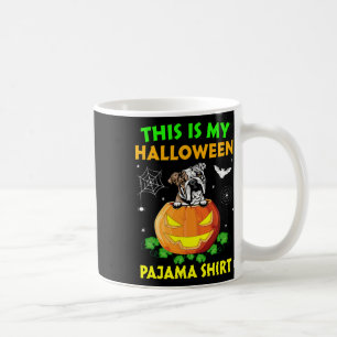 Mug Mon costume d'Halloween Pyjama anglais Bulldog Lov