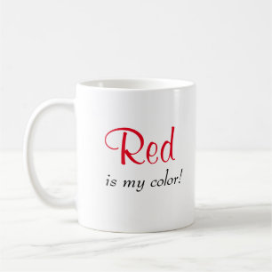 Mug Mon Couleur, C'Est Le Rouge Mal