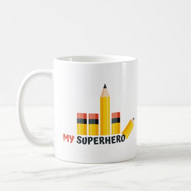 Mug Mon crayon super-héros (Gauche)