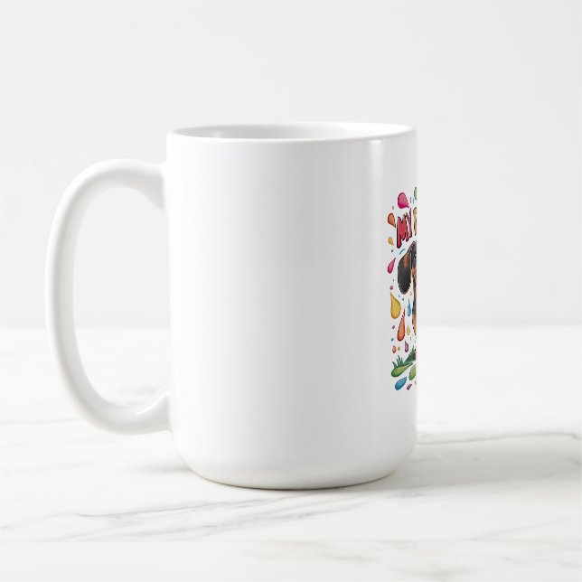 Mug Mon Dachshund Est En Train De Déchirer Avec Amour (Gauche)