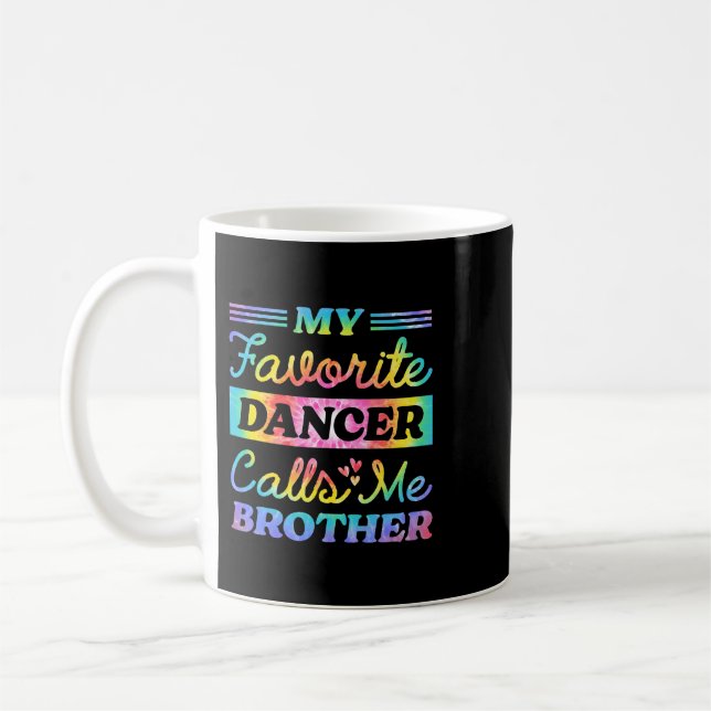 Mug Mon Danseur Favori M'Appelle Frère Matching Dance (Gauche)