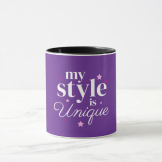 Mug Mon design de texte de style