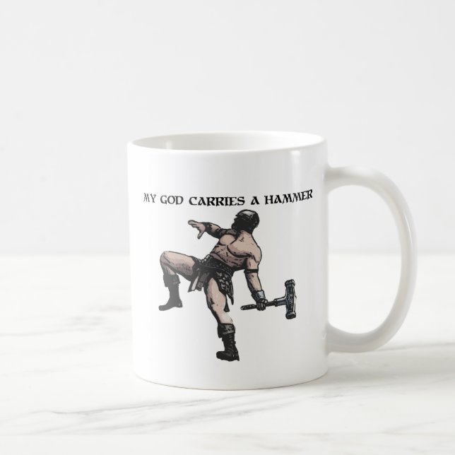 Mug Mon Dieu porte un marteau (Droite)