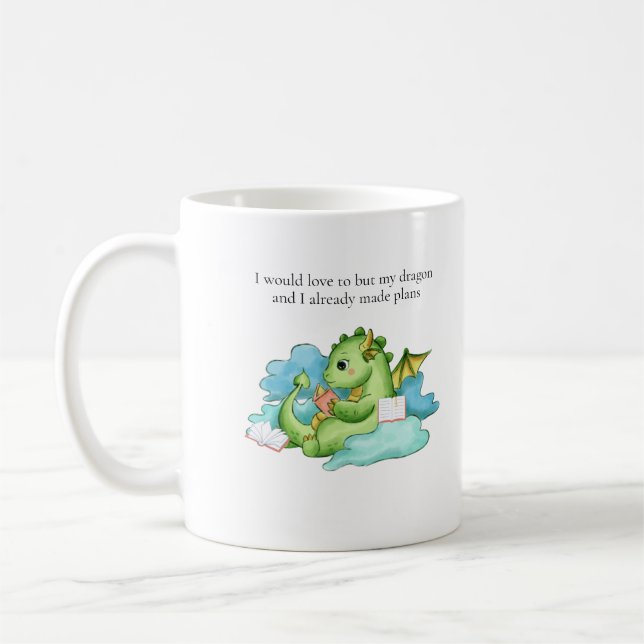 Mug Mon dragon et moi avons des projets  (Gauche)