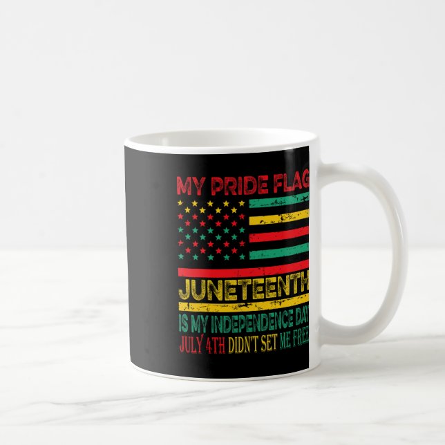 Mug Mon Drapeau De Fierté Junetdix Est Mon Jour D'Indé (Droite)
