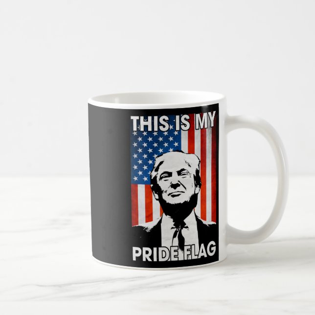 Mug Mon drapeau de fierté Trump Drapeau américain 4 ju (Droite)