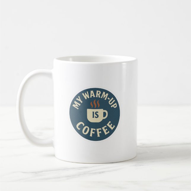 Mug Mon Échauffement Est Le Café (Gauche)