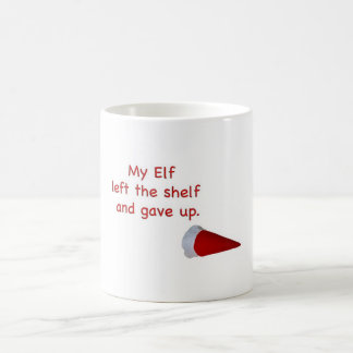 Mug Mon Elf est parti de l'étagère et l'a abandonné