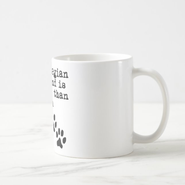 Mug Mon Elkhound norvégien est plus futé que vous (Droite)