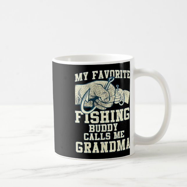 Mug Mon Épouse De Pêche Préférée M'Appelle Grand-Mère (Droite)