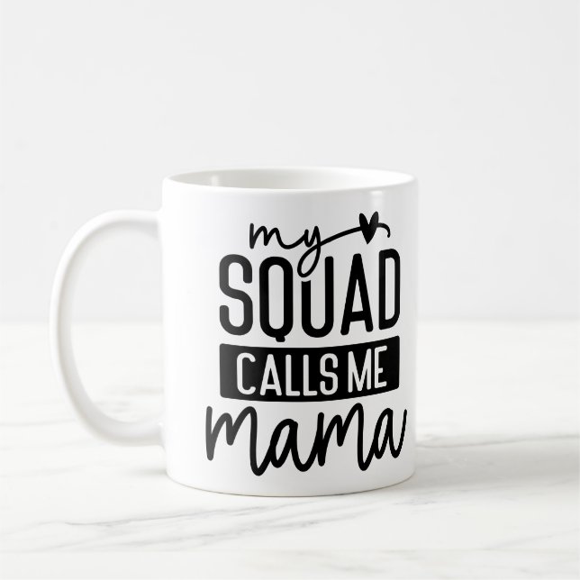 Mug Mon équipe m'appelle la Fête des Mères Mère Mignon (Gauche)