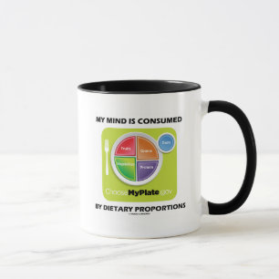 Mug Mon esprit est consommé par des proportions