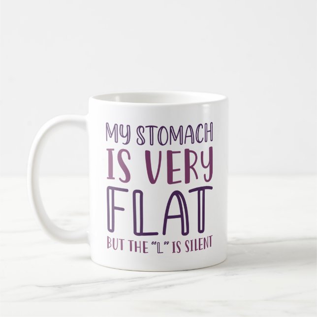 Mug Mon Estomac Est Très Plat (Gauche)