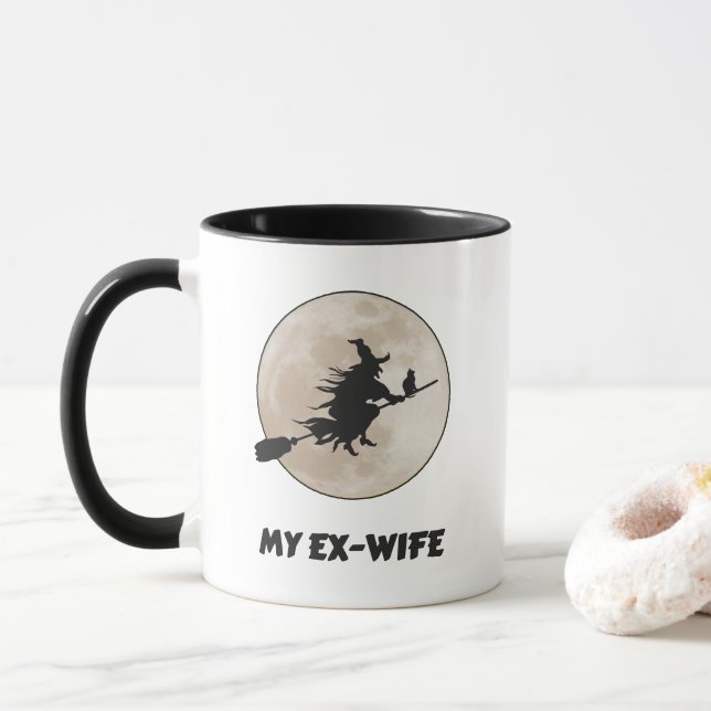 Mug Mon ex-femme est une sorcière, un divorce amer (Avec donut)