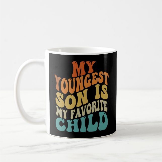Mug Mon Fils Le Plus Jeune Est Mon Enfant Parent Préfé (Gauche)